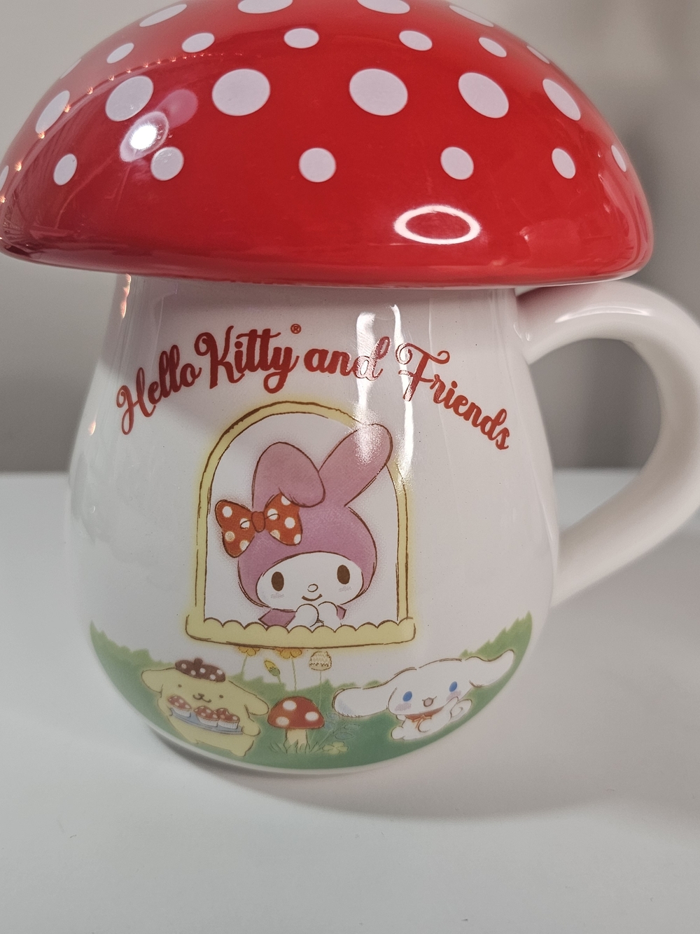 hello kitty and friends mug with lid